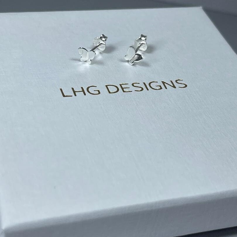 Star Stud Earrings, Open star stud sterling silver earrings, Children's earrings, dainty earrings, Christmas gift for her, Birthday gift