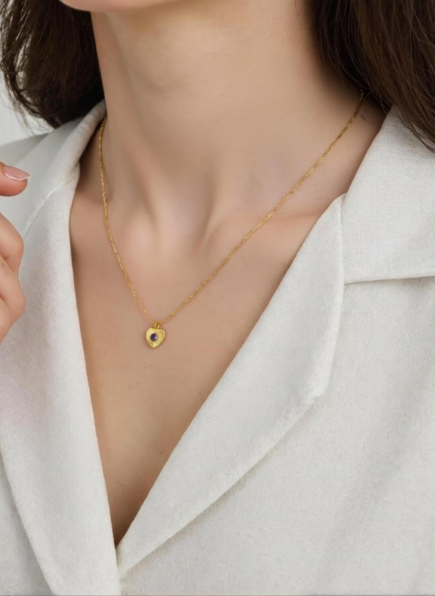 February Birthstone Necklace Birthday gift