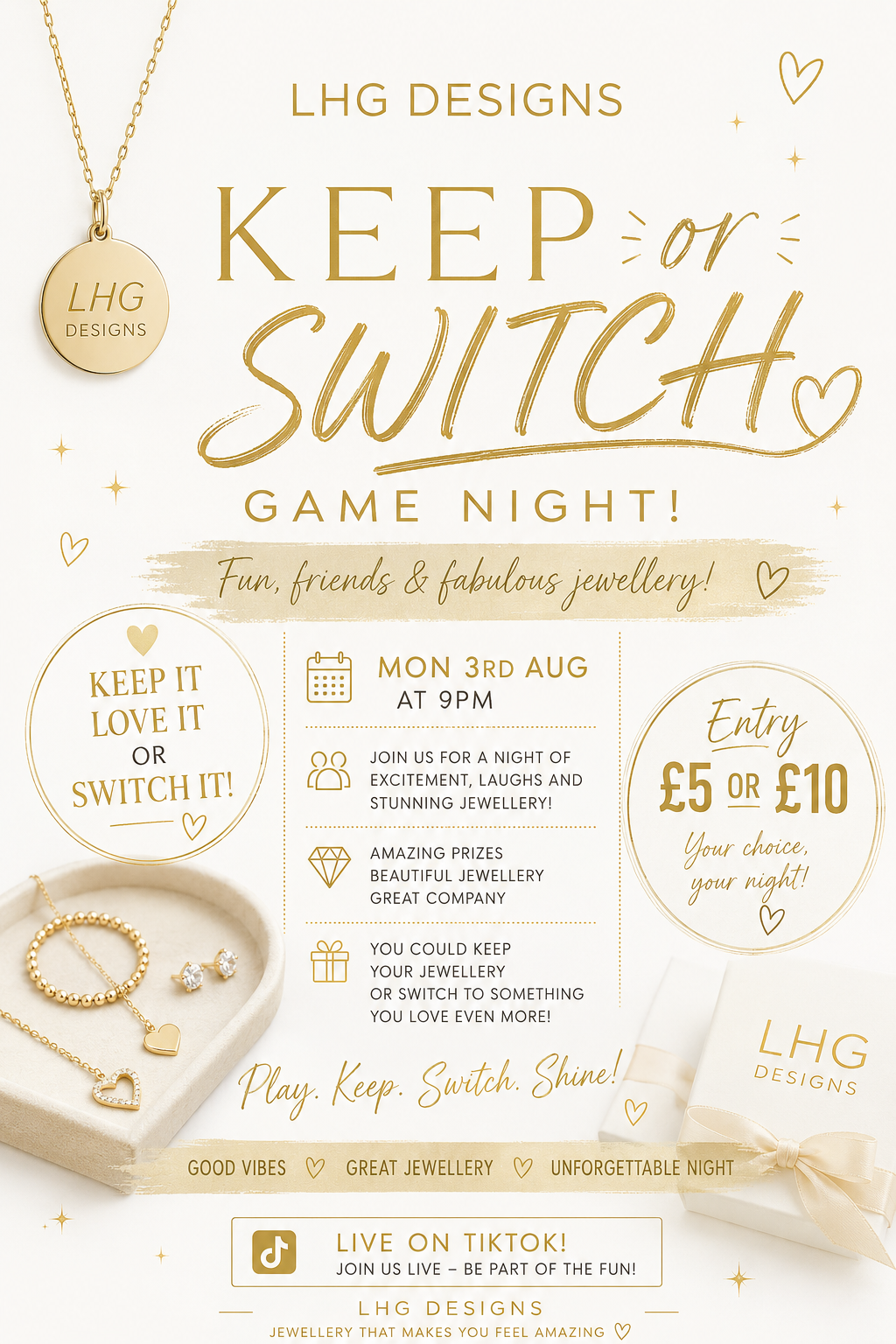 Games Night Keep or Switch Ticket £10