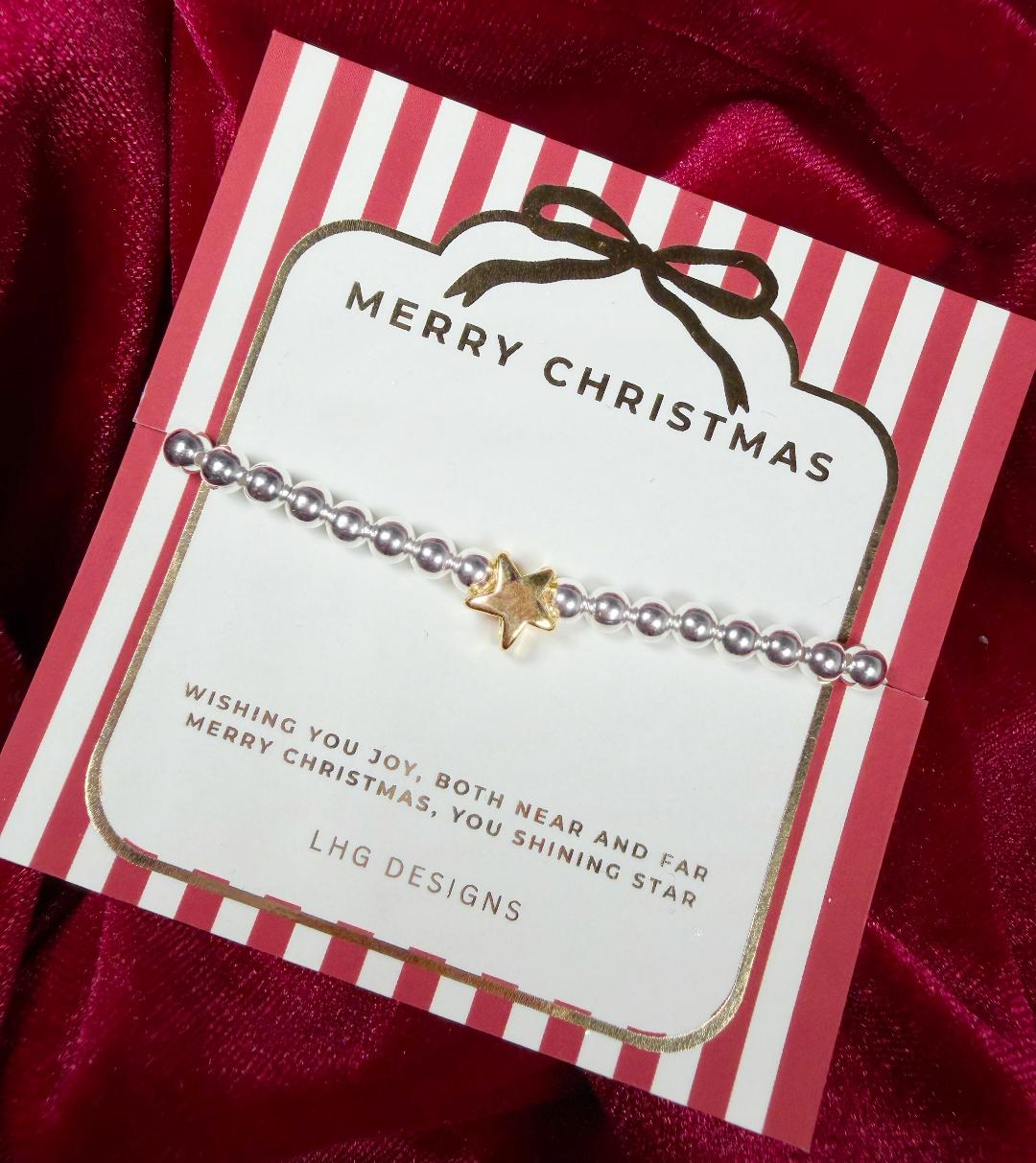 Merry Christmas Star Bracelet