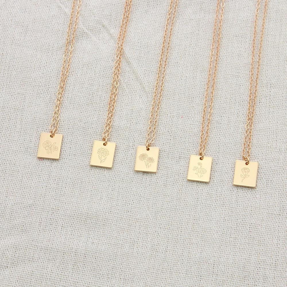 SWAROVSKI BIRTHSTONE NECKLACE, February birthstone necklace, birthday gift for her, February birthday gift for her, February Birthflower