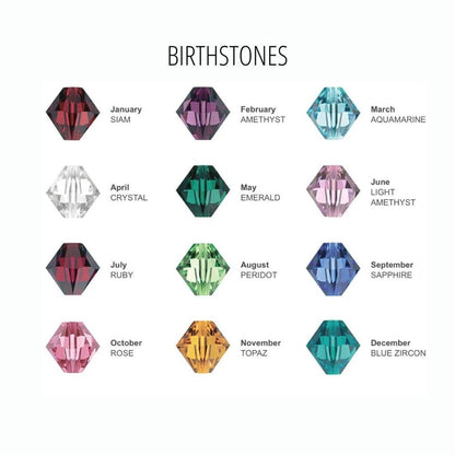 SWAROVSKI BIRTHSTONE NECKLACE, October birthstone necklace, birthday gift for her, October birthday gift for her, gifts for her. Birthflower