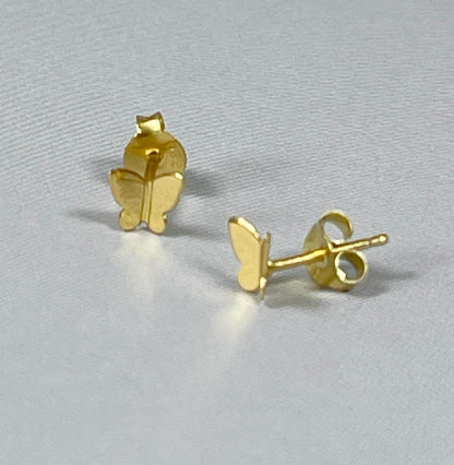Tiny Dainty Butterfly stud earrings, Sterling Silver, Gold, Dainty Stud earrings, Tiny earrings, Butterfly stud earrings, kids
