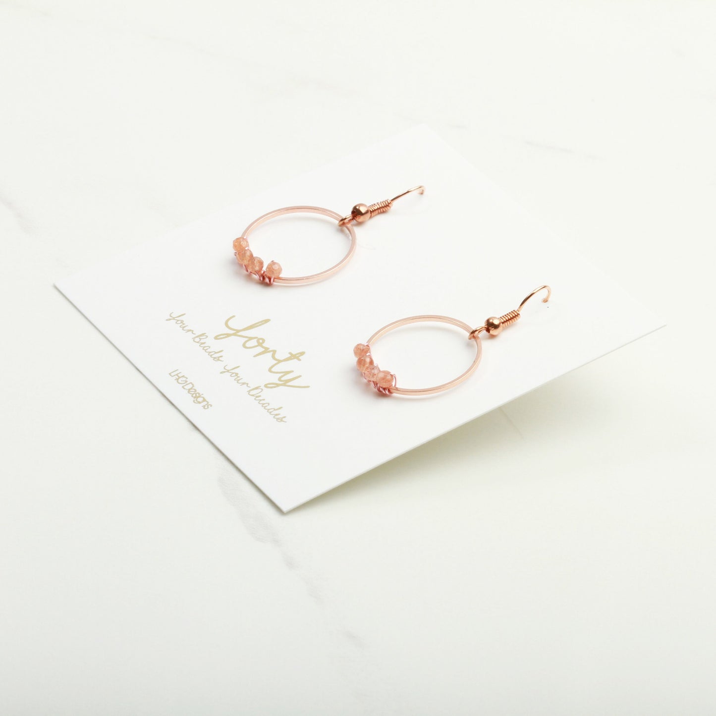 October Birthstone, Minimalist Rose Gold and Pink Opal Circle earrings, Crystal healing, Birthstone Gifts for Women, Opal earrings, October