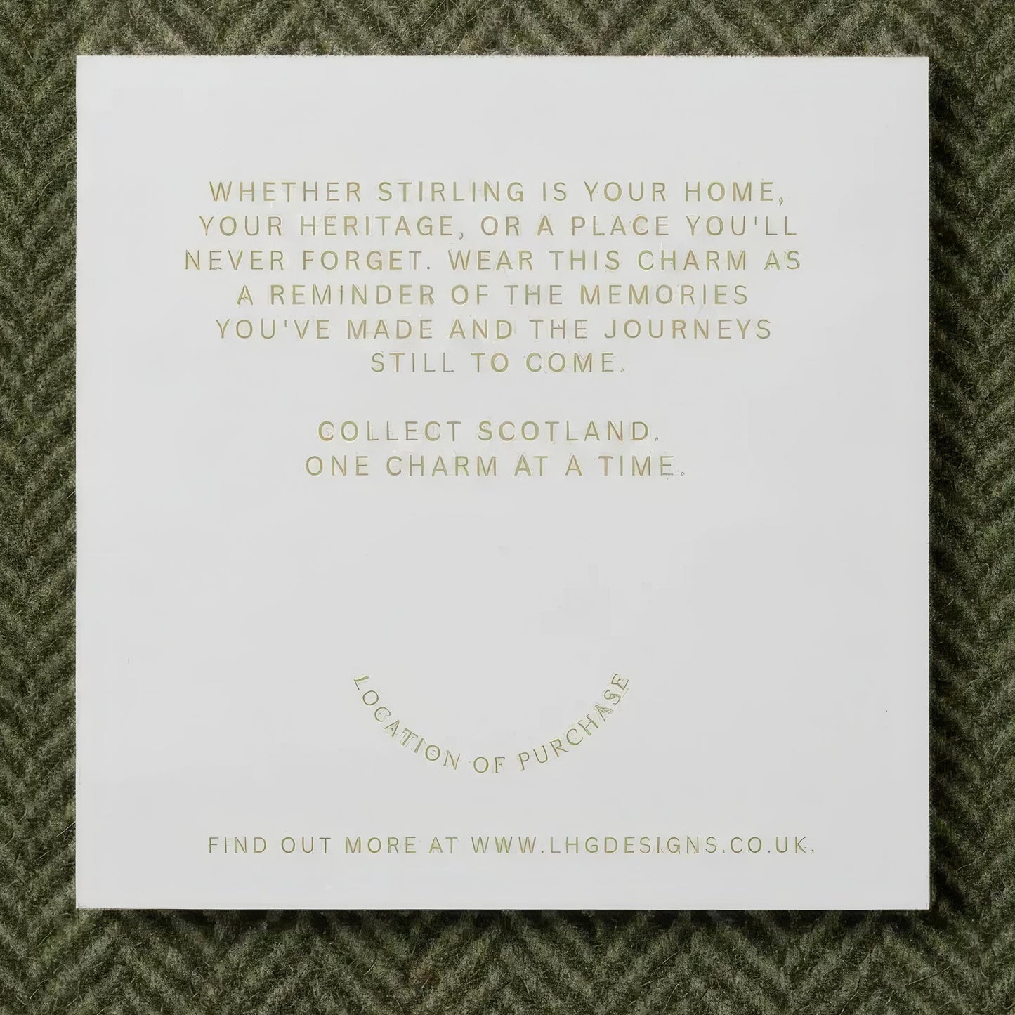 Back of Charm Lander Card