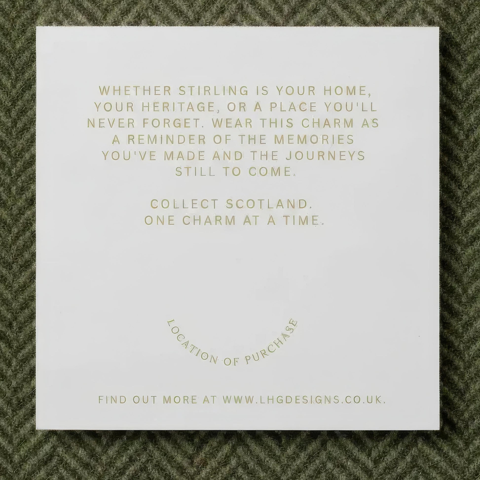 Back of Charm Lander Card