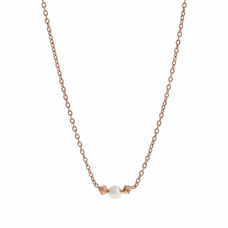 Dainty Pearl Necklace | Floating Pearl Necklace | Single Pearl Necklace | Bridal Jewelry | Bridesmaid Necklace Gift | Wedding Gift