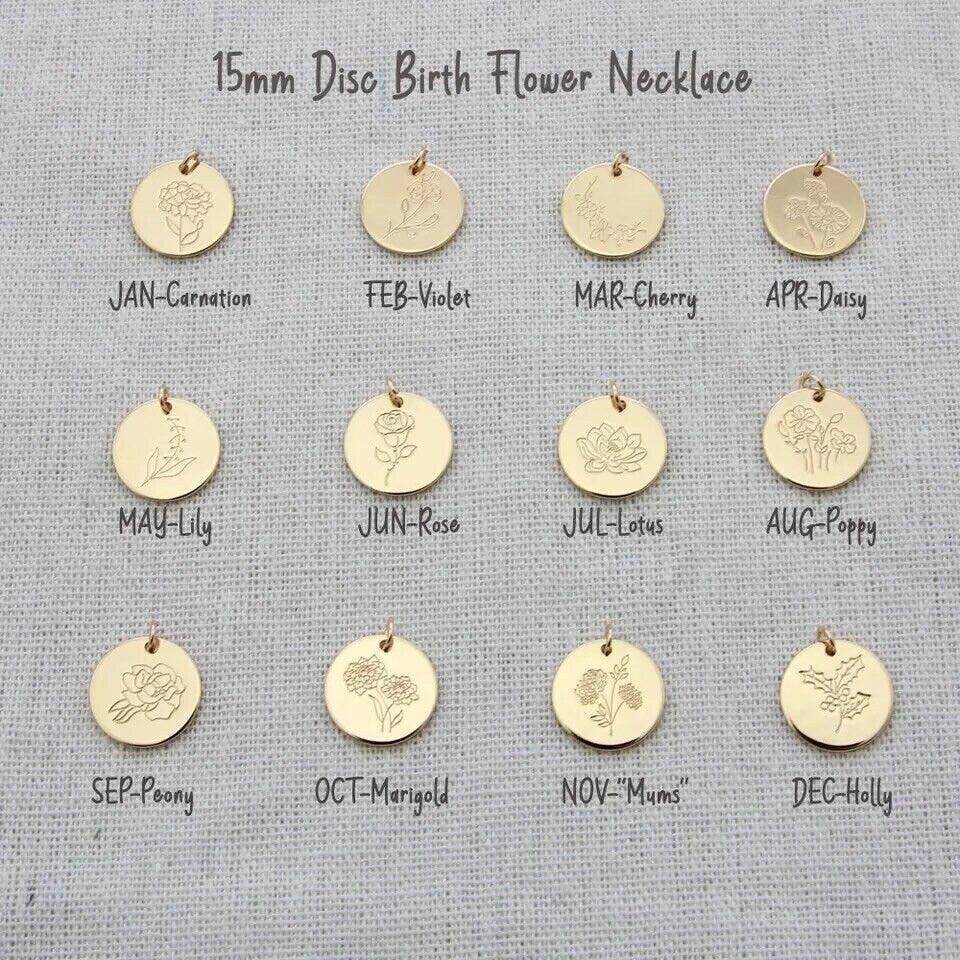 April Birth flower necklace, April Birthday gift for her, Daisy necklace, Birth flower jewellery, Mother's Day Gift, Gift for mum