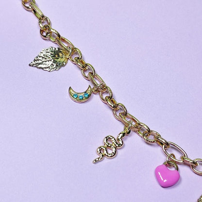 Charm necklace Eras tour, Eras Tour charm necklace, Taylor Swift fan gift, Gift for Swiftie, Stainless steel, gold, Swiftie jewellery,