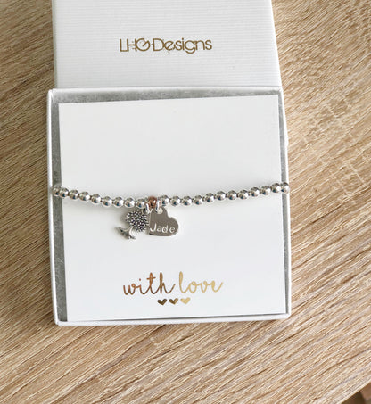 Tree of Life bracelet gift for her, Mother's day gift, Empowering Gift, Thinking of you gift, Personalised Tree of Life bracelet, silver