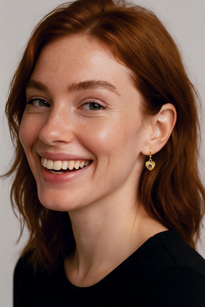 February Birthstone Amethyst Earrings