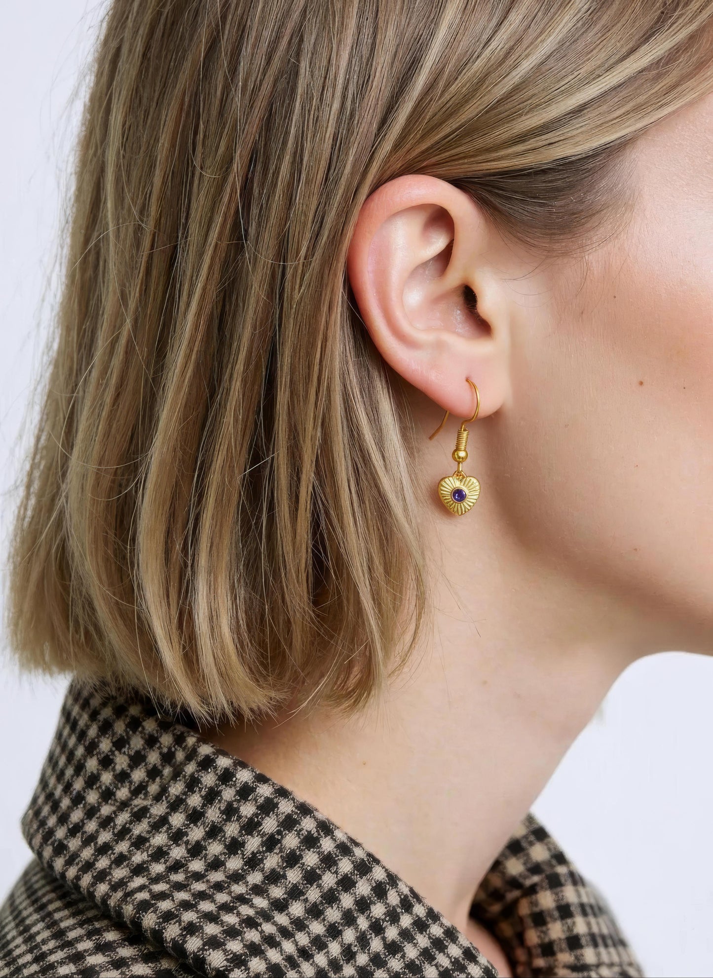 February Birthstone Amethyst Earrings