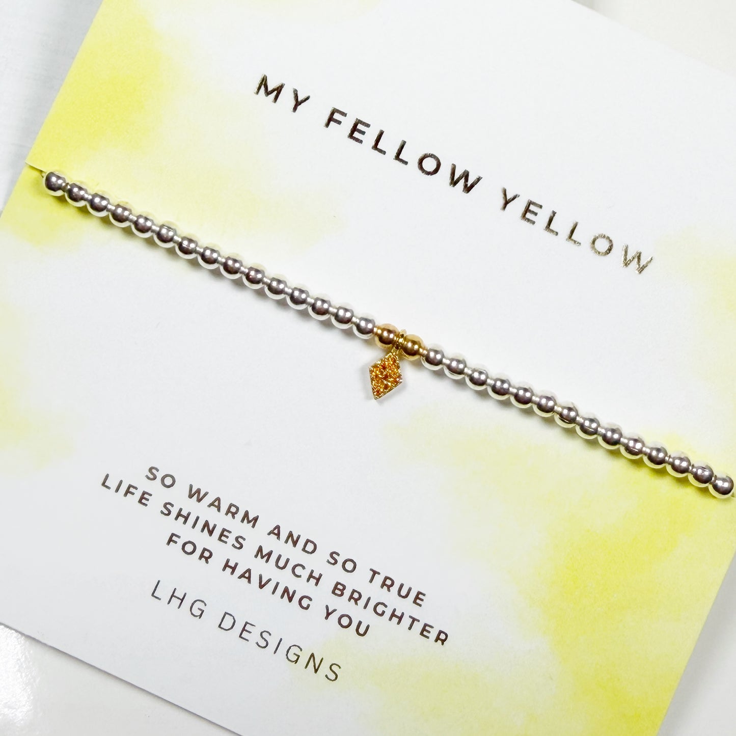 Fellow Yellow Bracelet Gift