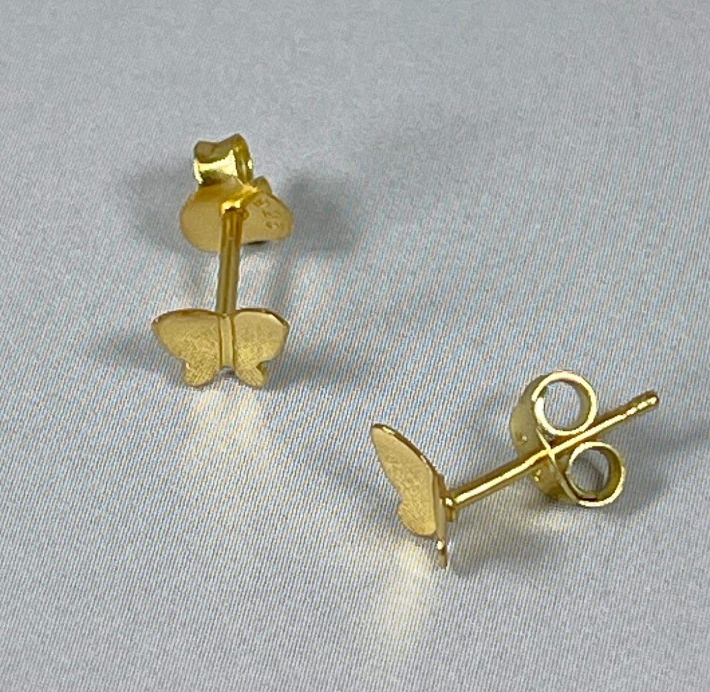 Dainty Tiny Butterfly stud earrings, Sterling Silver, Gold, Dainty Stud earrings, Tiny earrings, Butterfly stud earrings, kids