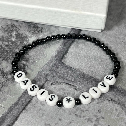 Oasis Live 2025 concert bracelet gift, Oasis Merch, concert bracelets, Oasis concert bracelet, concert ticket gift, rock band tickets