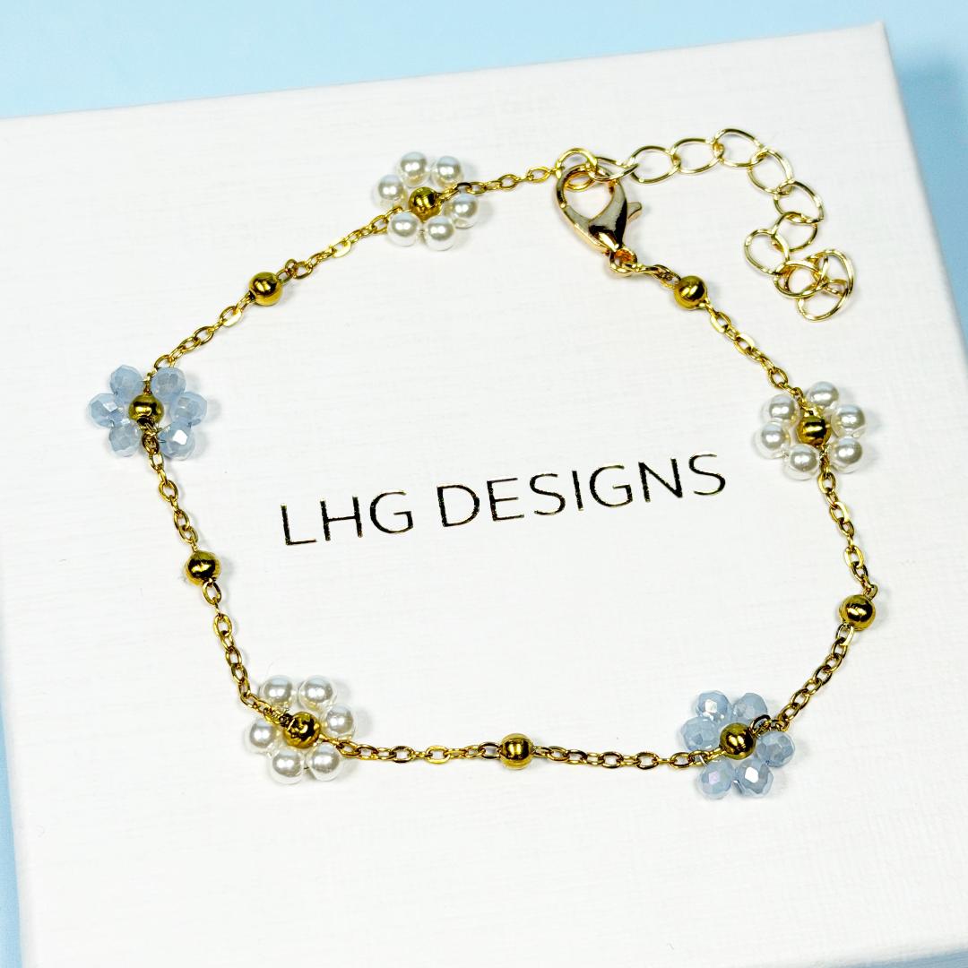 Something Blue Bridesmaid bracelet, Best friend Bracelet Gifts, something blue bridal shower, Bridesmaid jewellery proposal, flower girl gifts