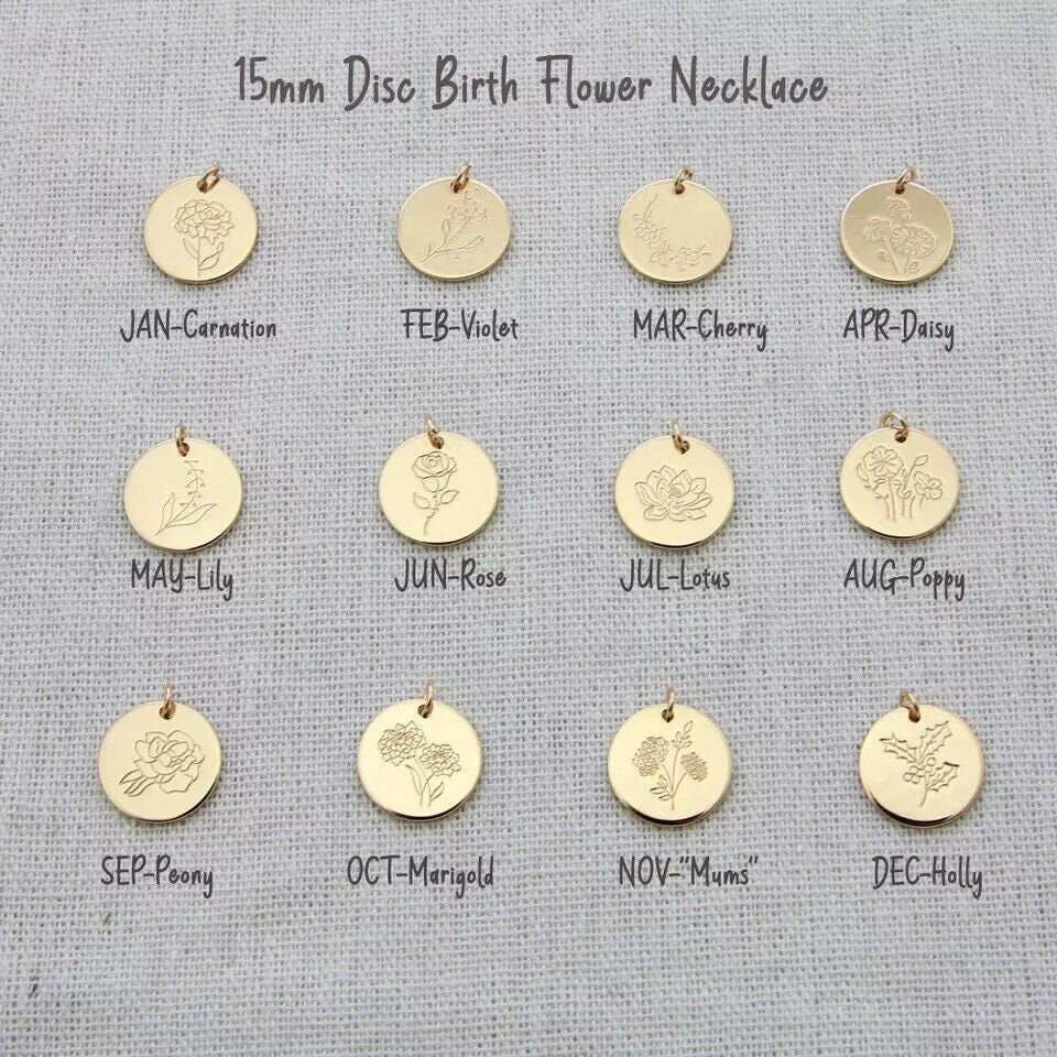 July Birth flower necklace, July Birthday gift for her, Lotus necklace, Birth flower jewellery, Well-being gift, Gift for mum