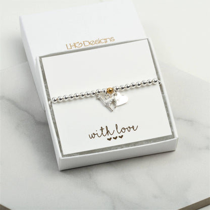 Personalised Llama lovers bracelet gift for her, Birthday gift for her, Christmas gift for her, kids, children, good luck, exams gift