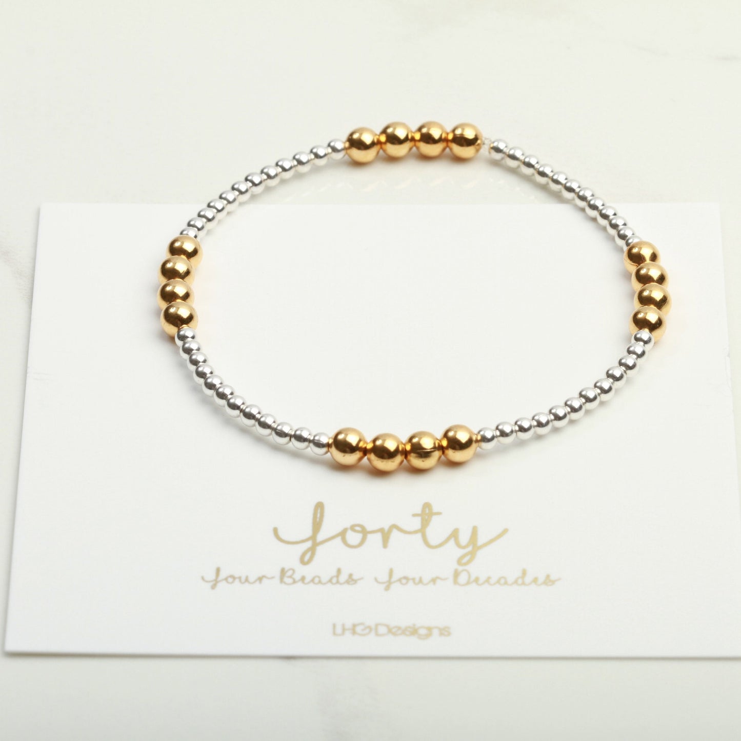 40th Birthday Bracelet, 40th Birthday Gift For Her, 40th Birthday Ideas, 40th Birthday Gift For Daughter, Sterling Silver 40th