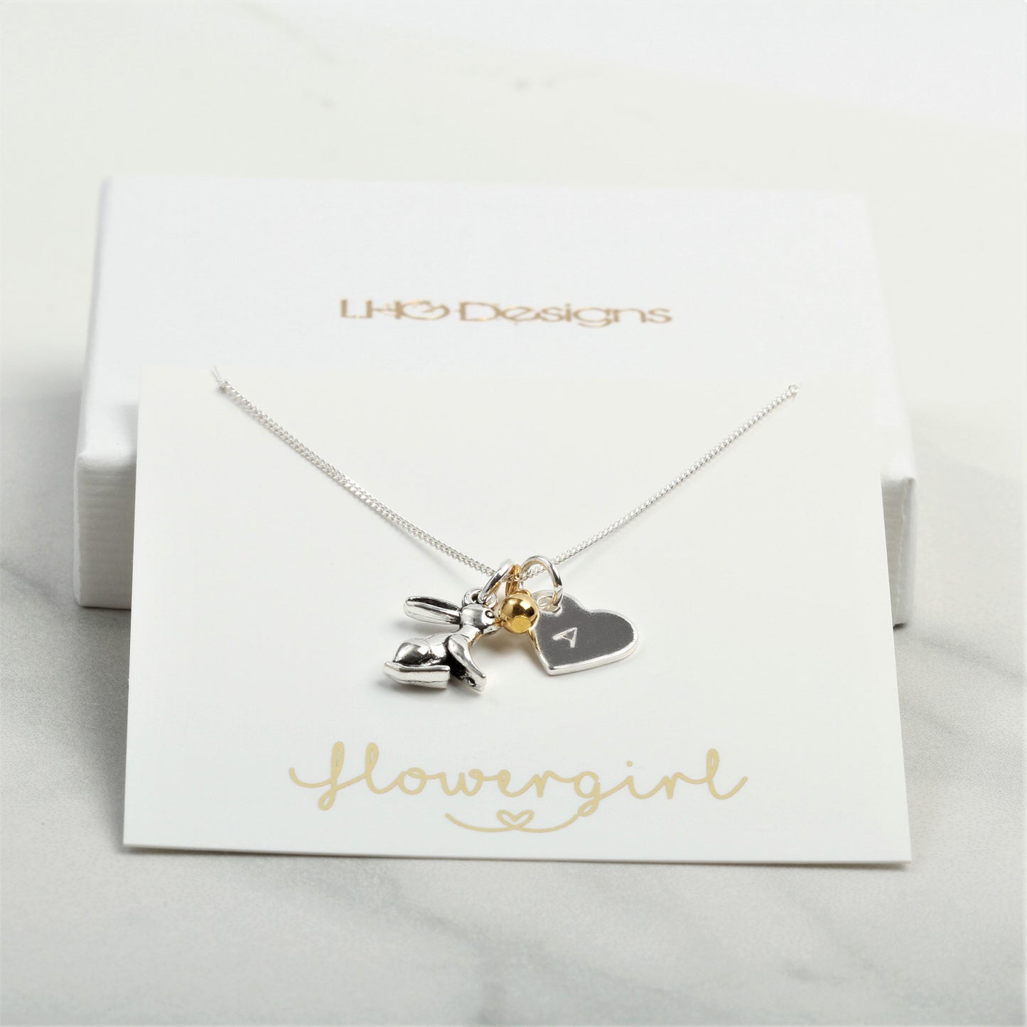 Rabbit lovers necklace, Personalised Birthday gift for her, Christening gift for kids, friend sister daughter niece, silver rabbit jewellery