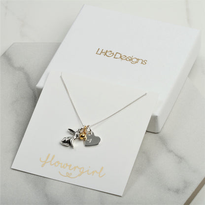 Rabbit lovers necklace, Personalised Birthday gift for her, Christening gift for kids, friend sister daughter niece, silver rabbit jewellery