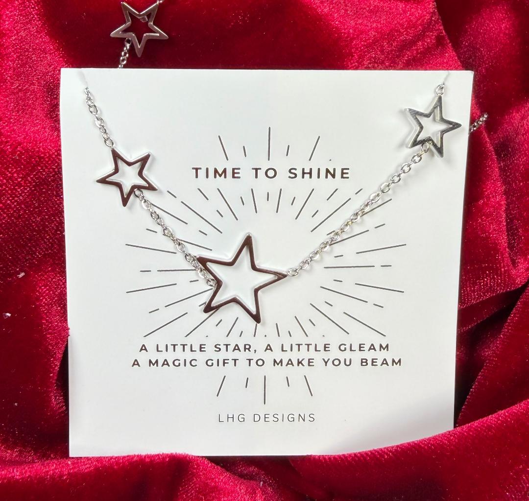 Time to Shine Multi Star necklace