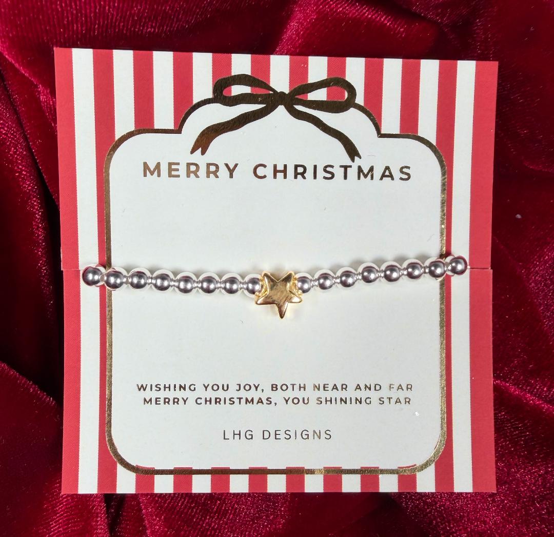 Merry Christmas Star Bracelet
