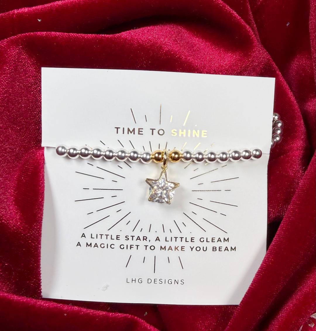Time to Shine Crystal Star Bracelet