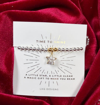 Time to Shine Crystal Star Bracelet