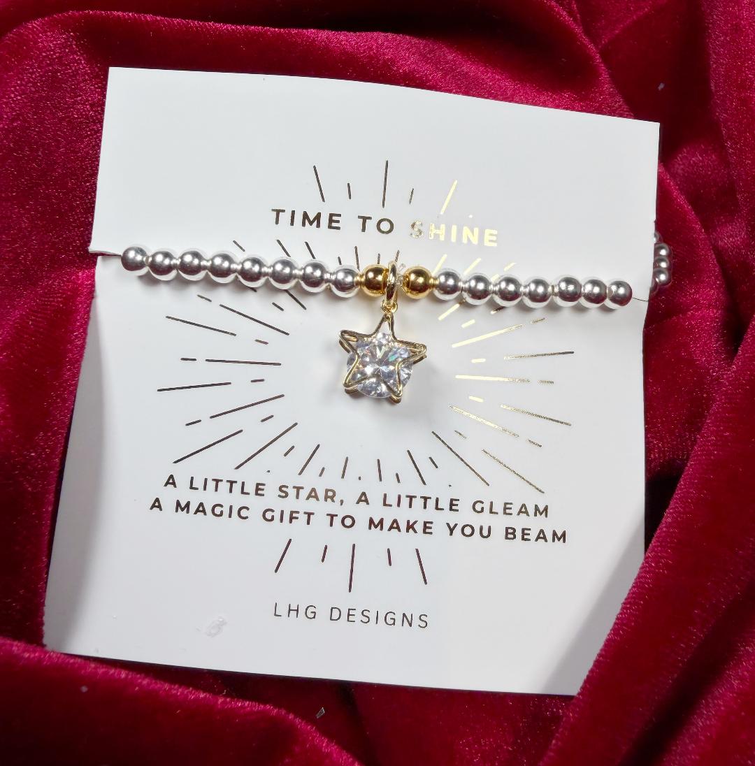 Time to Shine Crystal Star Bracelet