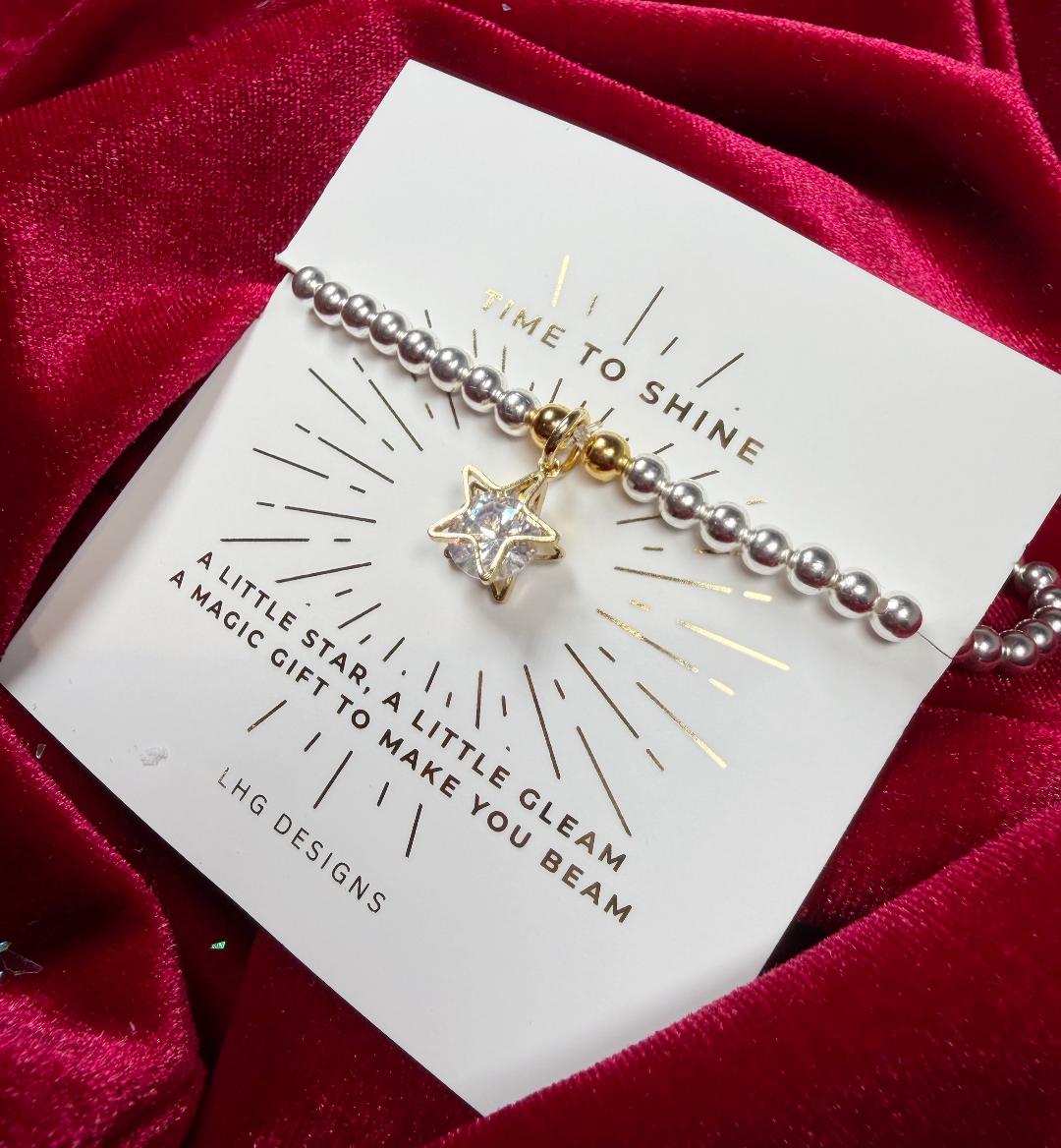 Time to Shine Crystal Star Bracelet
